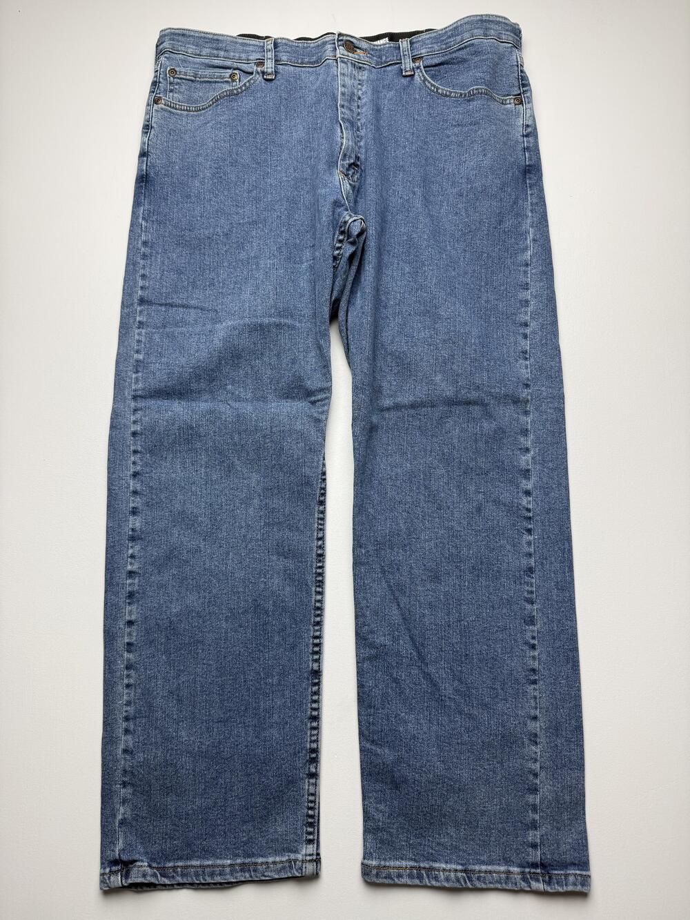 Wrangler Performance Series Jeans Mens 36x29 Blue Med Wash Relaxed Straight